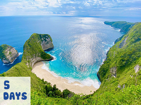 峇里超值選～最美貝妮達島、百度庫烏倫達魯、美體精油按摩、英迪格下午茶5日